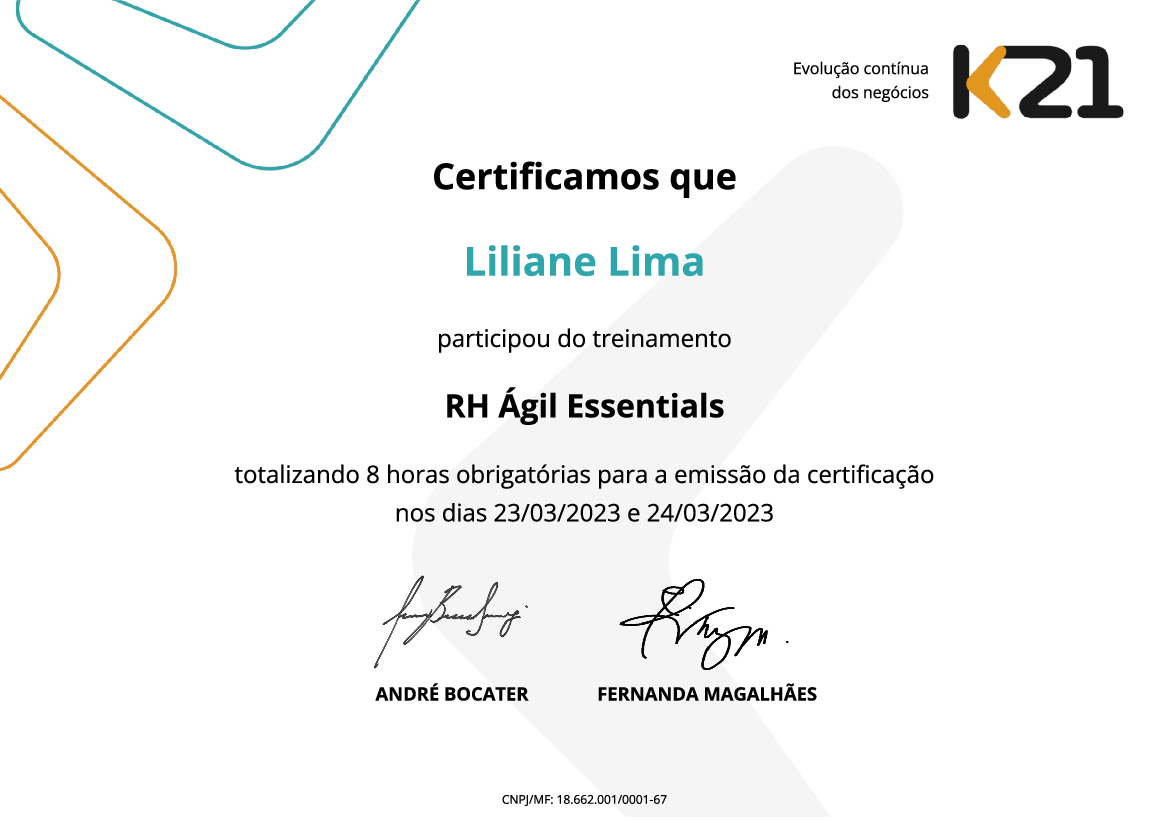 Certificado K21